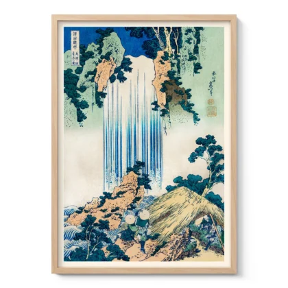 Katsushika Hokusai Print – Yoro Waterfall in Mino Province
