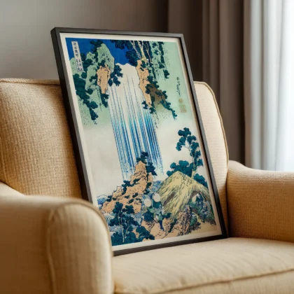 Katsushika Hokusai Print – Yoro Waterfall in Mino Province