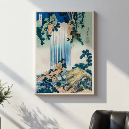 Katsushika Hokusai Print – Yoro Waterfall in Mino Province