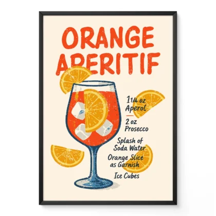 Italian Aperitif Poster – Vintage Cocktail Wall Art