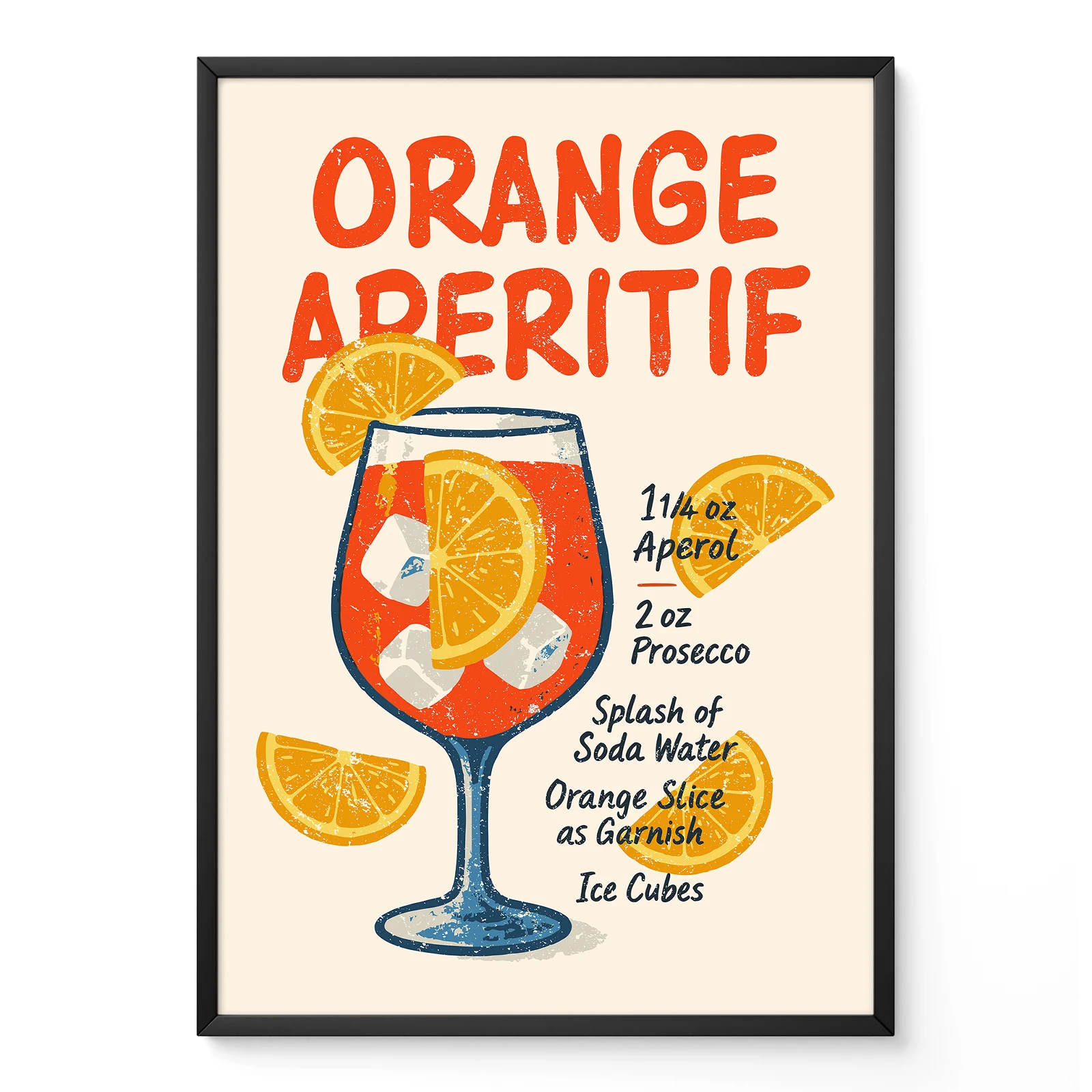 Italian Aperitif Poster – Vintage Cocktail Wall Art