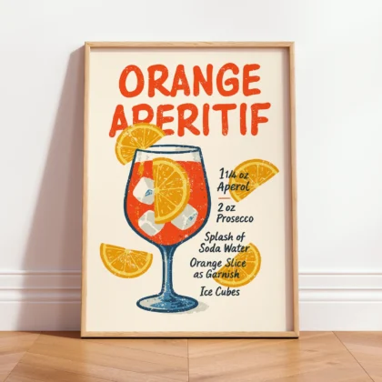 Italian Aperitif Poster – Vintage Cocktail Wall Art