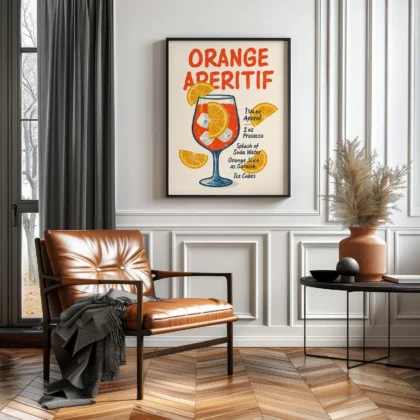 Italian Aperitif Poster – Vintage Cocktail Wall Art