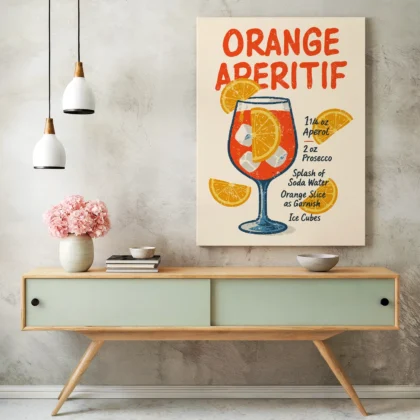 Italian Aperitif Poster – Vintage Cocktail Wall Art