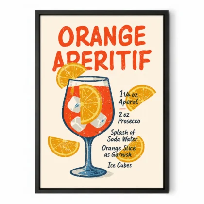 Italian Aperitif Poster – Vintage Cocktail Wall Art