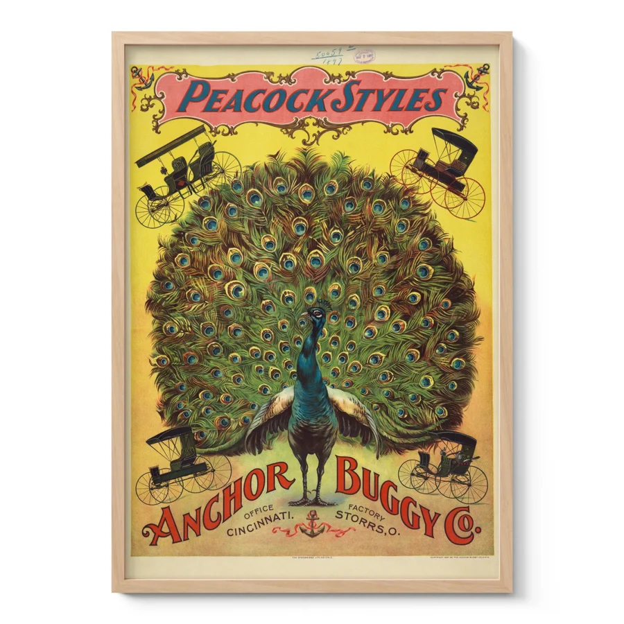 Peacock Styles – Vintage Advertising Print