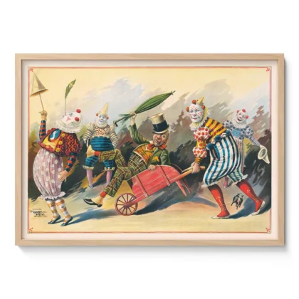 Retro Clown Poster – Vintage Circus Wall Art