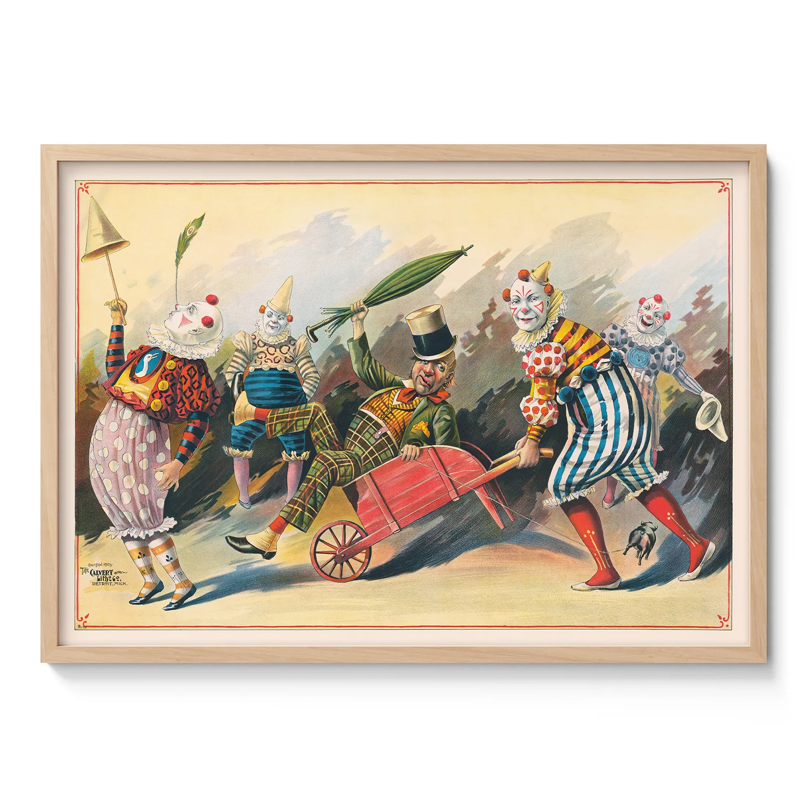 Retro Clown Poster – Vintage Circus Wall Art