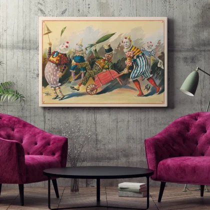 Retro Clown Poster – Vintage Circus Wall Art