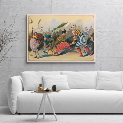 Retro Clown Poster – Vintage Circus Wall Art