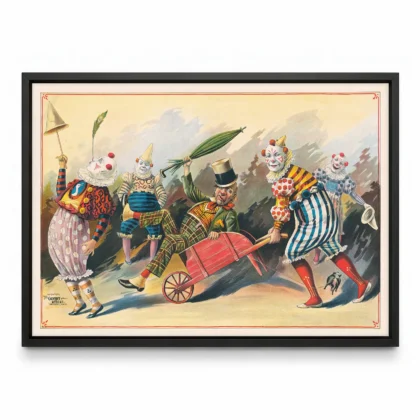 Retro Clown Poster – Vintage Circus Wall Art