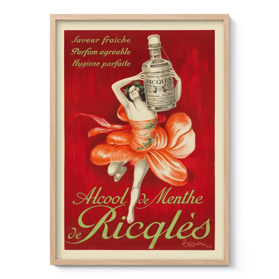 Ricqlès Vintage Advertising Poster by Leonetto Cappiello