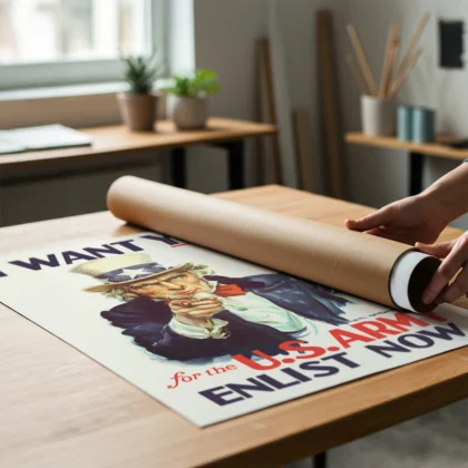 Uncle Sam Wandbild – „I Want You“ Rekrutierungsplakat der US-Armee