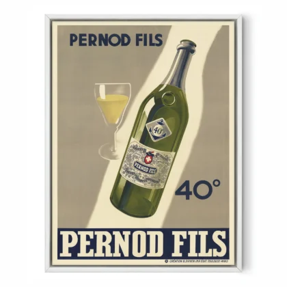 Vintage Alcohol Poster – French Anise Liqueur Wall Art