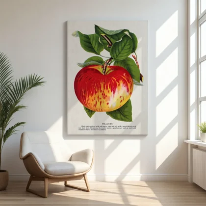Vintage Apple Botanical Print – Wealthy Variety