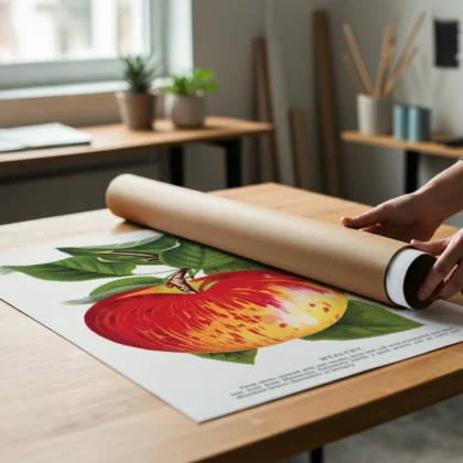 Vintage Apple Botanical Print – Wealthy Variety
