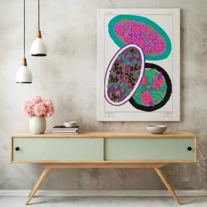 Vintage Art Deco Wall Art – Floral Print by E.A. Seguy