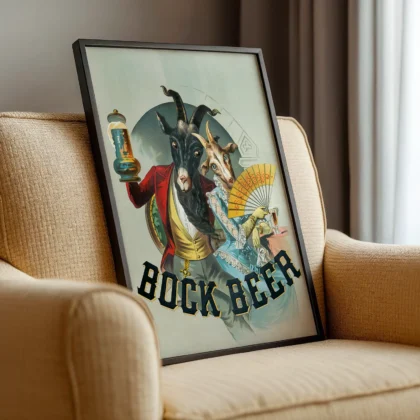 Vintage Beer Poster – Advertising Wall Art