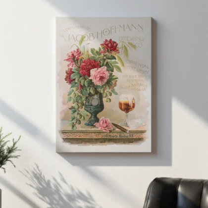 Vintage Beer Poster – Jacob Hoffmann Brewing Co Print