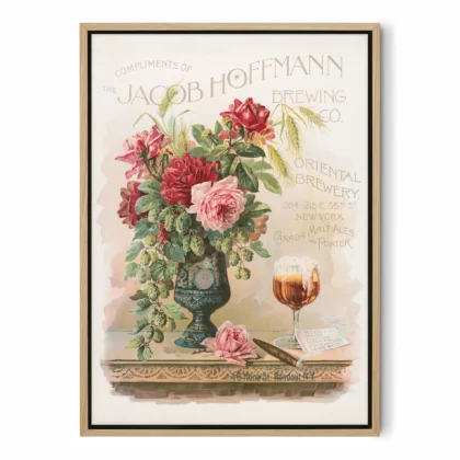Vintage Beer Poster – Jacob Hoffmann Brewing Co Print