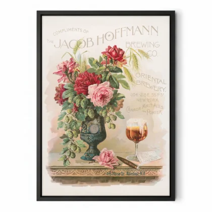 Vintage Beer Poster – Jacob Hoffmann Brewing Co Print