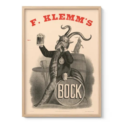 Vintage Beer Poster – Retro Brewery Wall Art