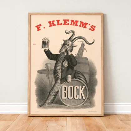 Vintage Beer Poster – Retro Brewery Wall Art