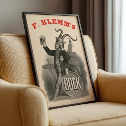 Vintage Beer Poster – Retro Brewery Wall Art