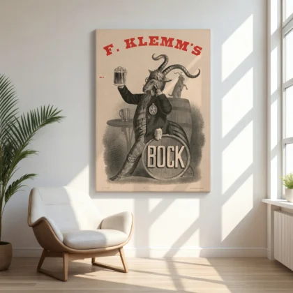 Vintage Beer Poster – Retro Brewery Wall Art