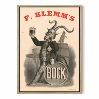 Vintage Beer Poster – Retro Brewery Wall Art