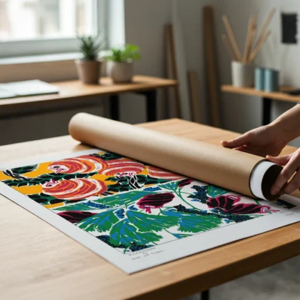Vintage Botanical Pattern Print by E. A. Seguy