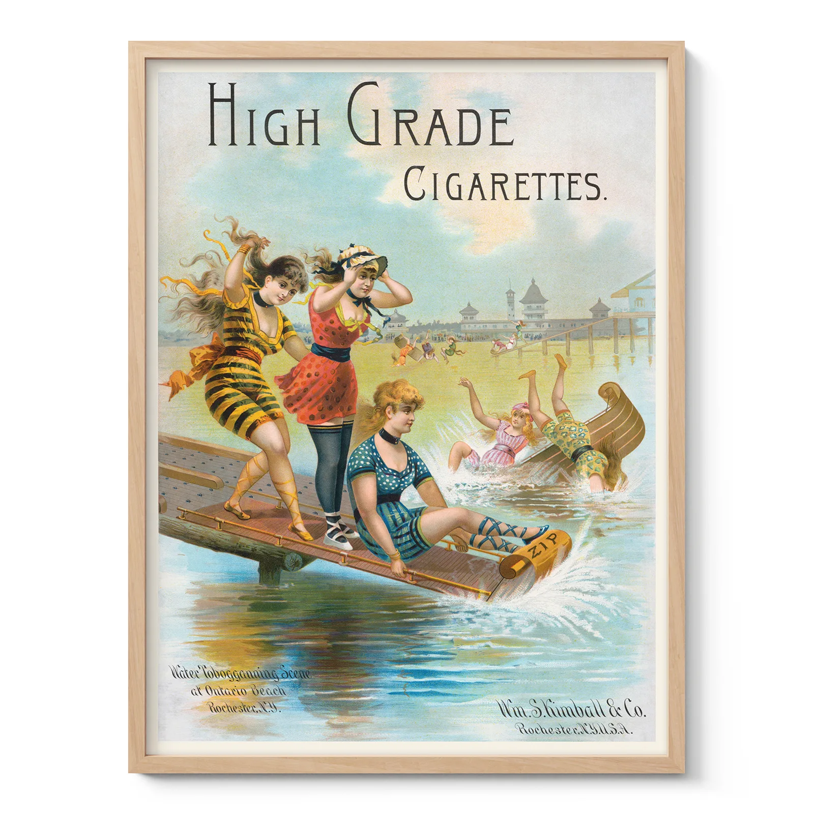 Vintage Cigarette Poster – Victorian Tobacco Advertising Print