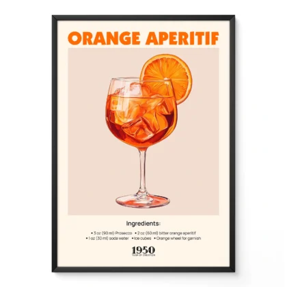 Vintage Cocktail Poster – Italian Aperitif Print