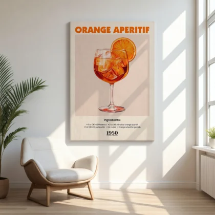 Vintage Cocktail Poster – Italian Aperitif Print