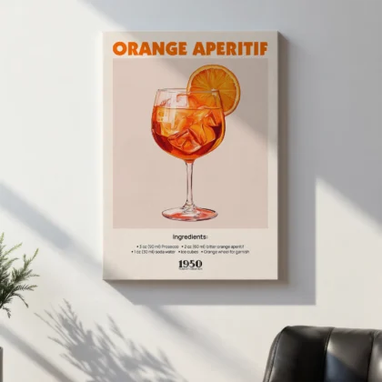 Vintage Cocktail Poster – Italian Aperitif Print