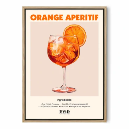 Vintage Cocktail Poster – Italian Aperitif Print