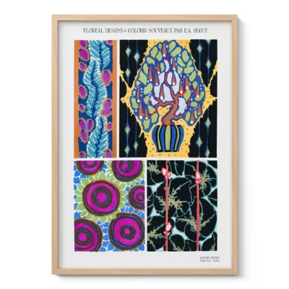 Vintage Decorative Ornament Print by E. A. Seguy