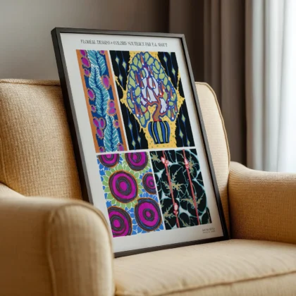 Vintage Decorative Ornament Print by E. A. Seguy
