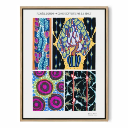 Vintage Decorative Ornament Print by E. A. Seguy