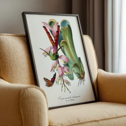 Vintage Hummingbird Wall Art by Paul Gervais
