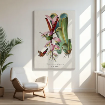 Vintage Hummingbird Wall Art by Paul Gervais