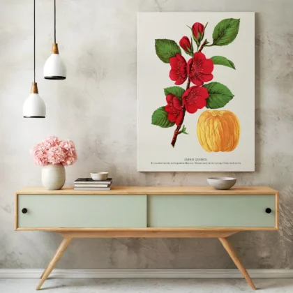 Vintage Japanese Quince Print – Botanical Art