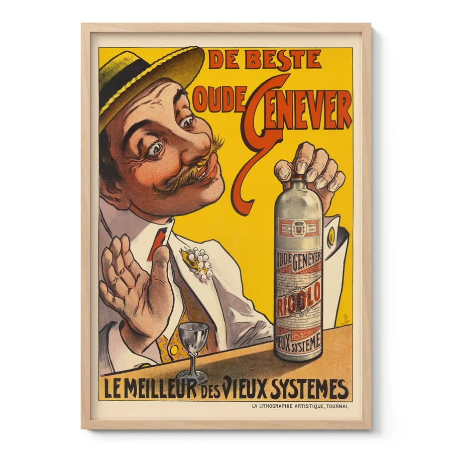 Vintage Liquor Advertising Poster