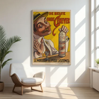 Vintage Liquor Advertising Poster
