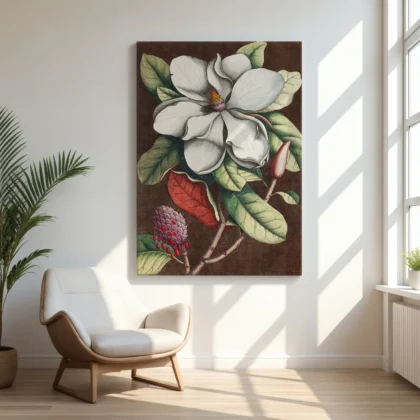 Vintage Magnolia Botanical Print
