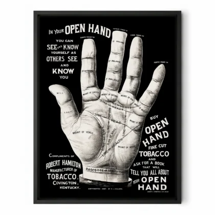 Vintage Palmistry Print – Hand Lines Wall Art