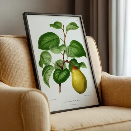 Vintage Pear Botanical Wall Art by A. J. Wendel