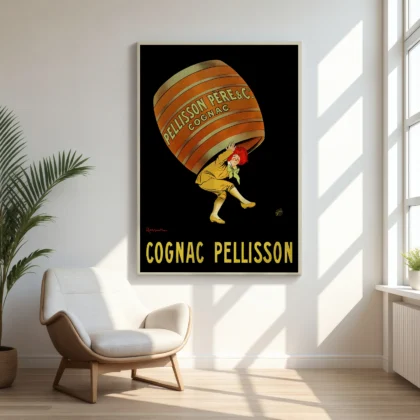Vintage Cognac Poster – Pellisson by Leonetto Cappiello