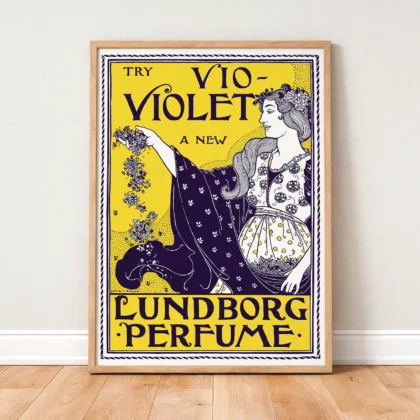 Vintage Perfume Poster – Art Nouveau Print by Louis Rhead