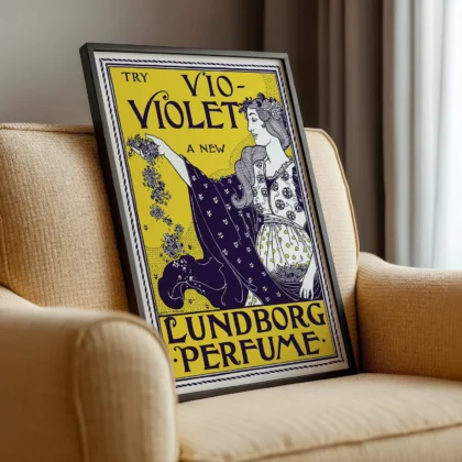 Vintage Perfume Poster – Art Nouveau Print by Louis Rhead
